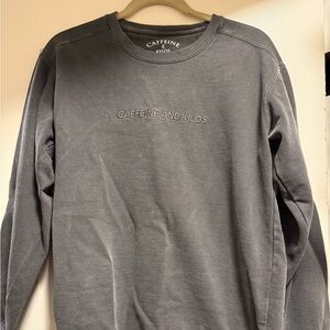 Caffeine and Kilos Embroidered Crewneck